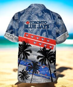Personalized Name MLB Toronto Blue Jays Palm Tree Hawaiian Shirt Personalized Name MLB Toronto Blue Jays Palm Tree Hawaiian Shirt