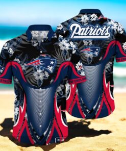 Personalized Name New England Patriots NFL Luxury Flower Summer Hawaiian Shirt Personalized Name New England Patriots NFL Luxury Flower Summer Hawaiian Shirt