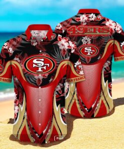 Personalized Name San Francisco 49ers NFL Luxury Flower Summer Hawaiian Shirt
