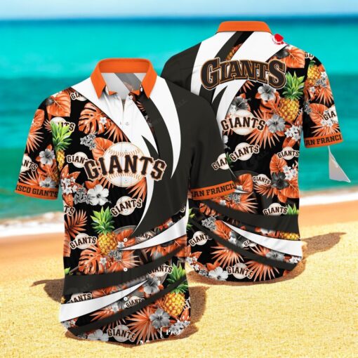 Personalized Name San Francisco Giants MLB Flower Pineapple Summer Baseball For Sports Fans Hawaiian Shirt