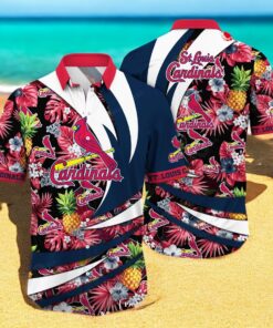 Personalized Name St. Louis Cardinals MLB Flower Pineapple Summer Baseball For Sports Fans Hawaiian Shirt