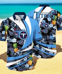 Personalized Name Tennessee Titans NFL Flower Pineapple Summer Hawaiian Shirt