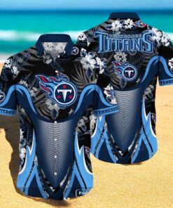 Personalized Name Tennessee Titans NFL Luxury Flower Summer Hawaiian Shirt