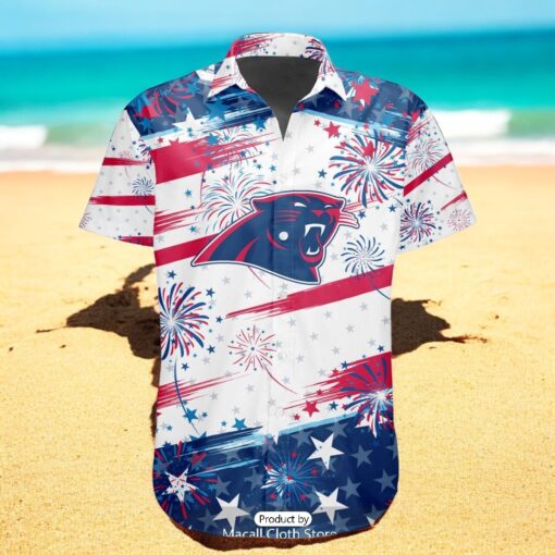 Personalized NFL Carolina Panthers Special Design For Independence Day 4th Of July Hawaiian Shirt