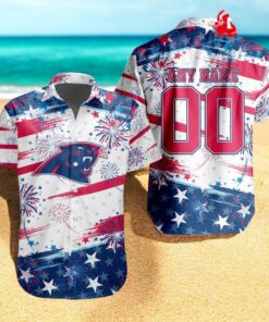 Personalized NFL Carolina Panthers Special Design For Independence Day 4th Of July Hawaiian Shirt