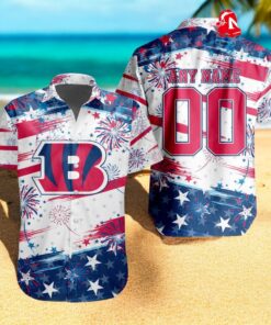 Personalized NFL Cincinnati Bengals Special Design For Independence Day 4th Of July Hawaiian Shirt