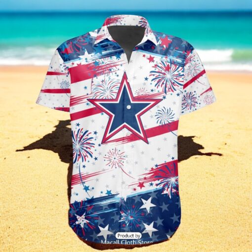 Personalized NFL Dallas Cowboys Special Design For Independence Day 4th Of July Hawaiian Shirt