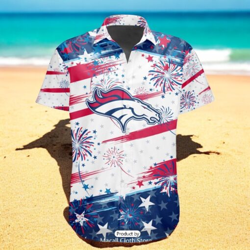 Personalized NFL Denver Broncos Special Design For Independence Day 4th Of July Hawaiian Shirt