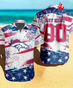 Personalized NFL Denver Broncos Special Design For Independence Day 4th Of July Hawaiian Shirt
