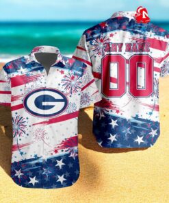 Personalized NFL Green Bay Packers Special Design For Independence Day 4th Of July Hawaiian Shirt