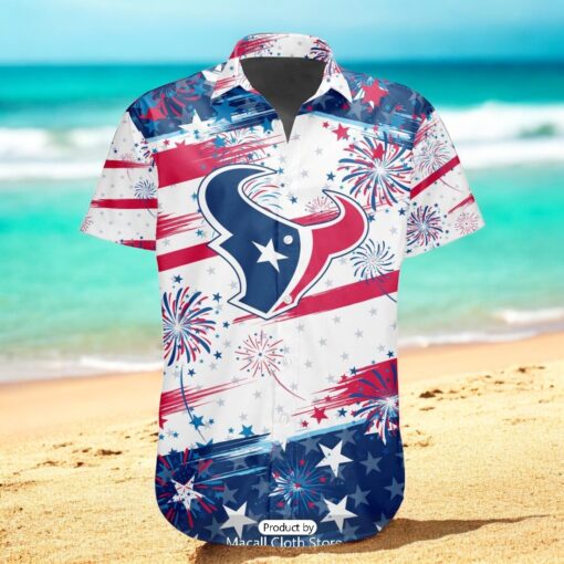Personalized NFL Houston Texans Special Design For Independence Day 4th Of July Hawaiian Shirt