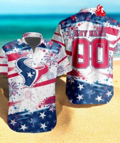 Personalized NFL Houston Texans Special Design For Independence Day 4th Of July Hawaiian Shirt