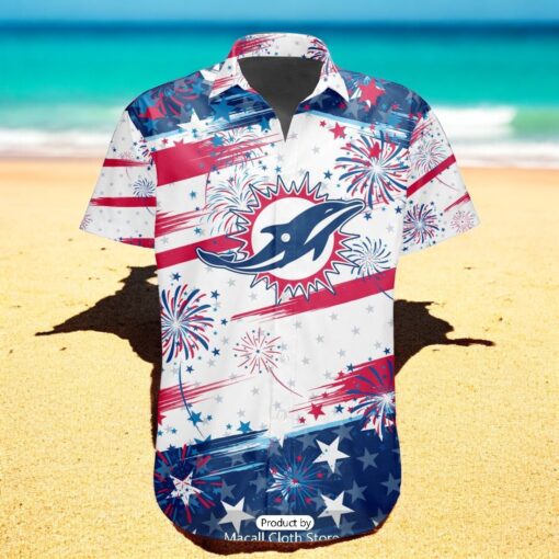 Personalized NFL Miami Dolphins Special Design For Independence Day 4th Of July Hawaiian Shirt