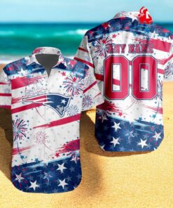 Personalized NFL New England Patriots Special Design For Independence Day 4th Of July Hawaiian Shirt