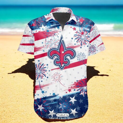 Personalized NFL New Orleans Saints Special Design For Independence Day 4th Of July Hawaiian Shirt