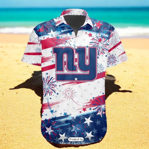 Personalized NFL New York Giants Special Design For Independence Day 4th Of July Hawaiian Shirt