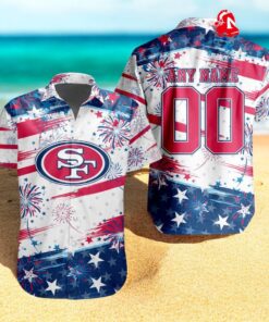 Personalized NFL San Francisco 49ers Special Design For Independence Day 4th Of July Hawaiian Shirt