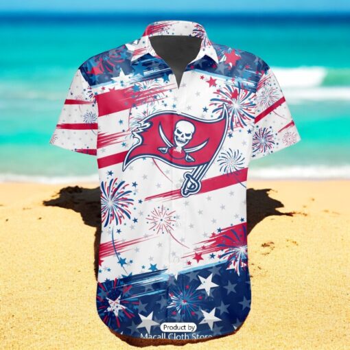Personalized NFL Tampa Bay Buccaneers Special Design For Independence Day 4th Of July Hawaiian Shirt