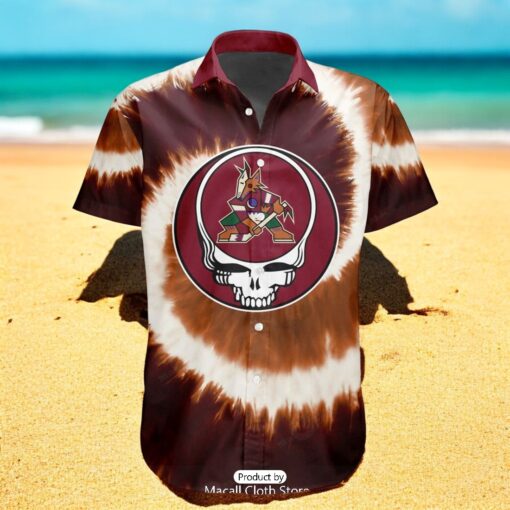 Personalized NHL Arizona Coyotes Special Grateful Dead TieDye Design Hawaiian Shirt