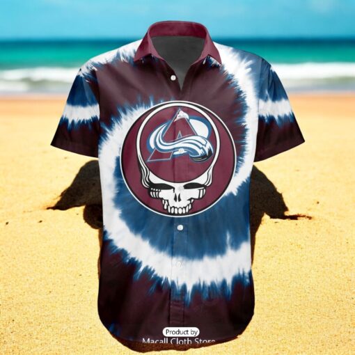 Personalized NHL Colorado Avalanche Special Grateful Dead TieDye Design Hawaiian Shirt