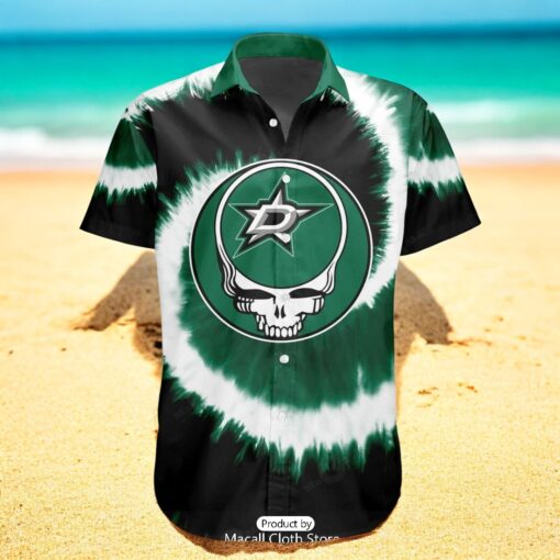 Personalized NHL Dallas Stars Special Grateful Dead TieDye Design Hawaiian Shirt