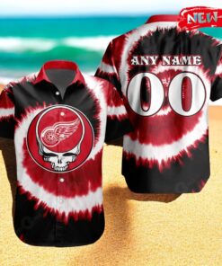 Personalized NHL Detroit Red Wings Special Grateful Dead TieDye Design Hawaiian Shirt Personalized NHL Detroit Red Wings Special Grateful Dead TieDye Design Hawaiian Shirt