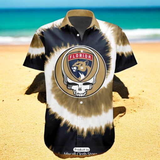 Personalized NHL Florida Panthers Special Grateful Dead TieDye Design Hawaiian Shirt