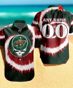 Personalized NHL Minnesota Wild Special Grateful Dead TieDye Design Hawaiian Shirt Personalized NHL Minnesota Wild Special Grateful Dead TieDye Design Hawaiian Shirt