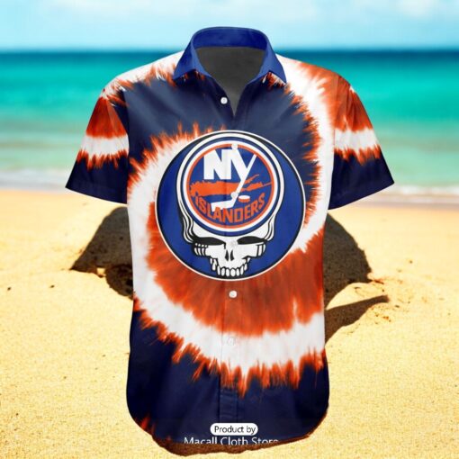 Personalized NHL New York Islanders Special Grateful Dead TieDye Design Hawaiian Shirt