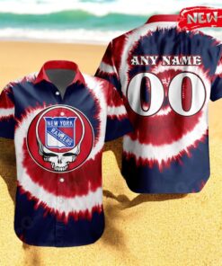 Personalized NHL New York Rangers Special Grateful Dead TieDye Design Hawaiian Shirt Personalized NHL New York Rangers Special Grateful Dead TieDye Design Hawaiian Shirt