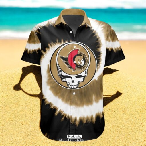 Personalized NHL Ottawa Senators Special Grateful Dead TieDye Design Hawaiian Shirt