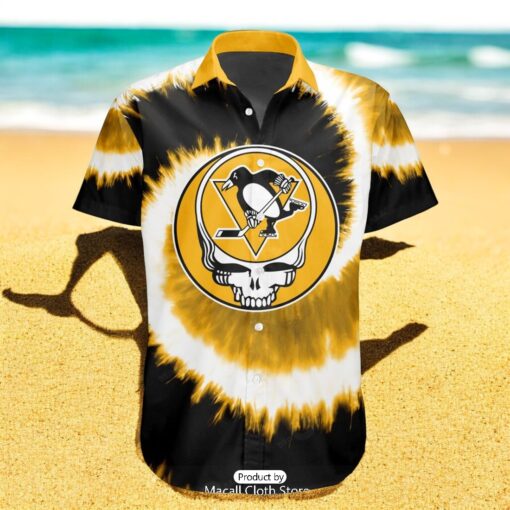 Personalized NHL Pittsburgh Penguins Special Grateful Dead TieDye Design Hawaiian Shirt
