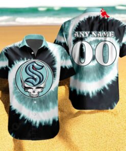 Personalized NHL Seattle Kraken Special Grateful Dead TieDye Design Hawaiian Shirt