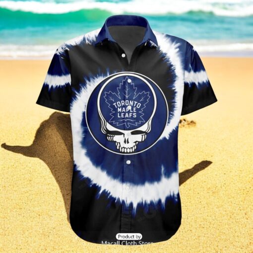 Personalized NHL Toronto Maple Leafs Special Grateful Dead TieDye Design Hawaiian Shirt