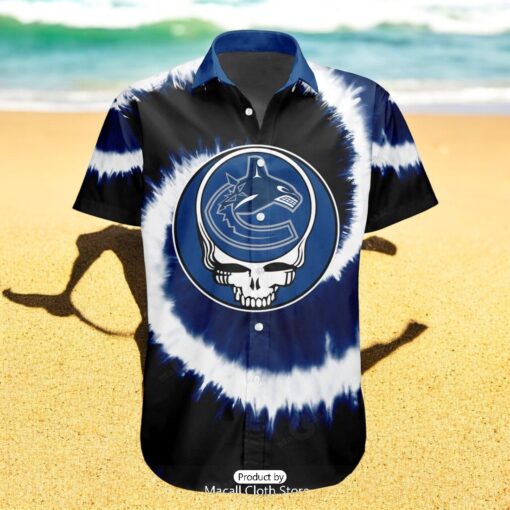 Personalized NHL Vancouver Canucks Special Grateful Dead TieDye Design Hawaiian Shirt