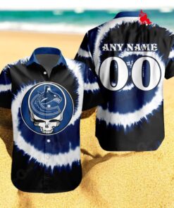 Personalized NHL Vancouver Canucks Special Grateful Dead TieDye Design Hawaiian Shirt