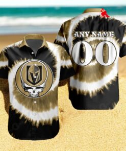 Personalized NHL Vegas Golden Knights Special Grateful Dead TieDye Design Hawaiian Shirt