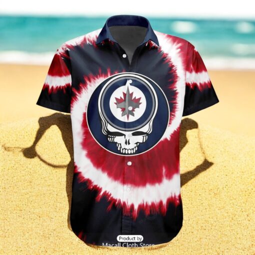 Personalized NHL Winnipeg Jets Special Grateful Dead TieDye Design Hawaiian Shirt