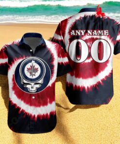 Personalized NHL Winnipeg Jets Special Grateful Dead TieDye Design Hawaiian Shirt Personalized NHL Winnipeg Jets Special Grateful Dead TieDye Design Hawaiian Shirt
