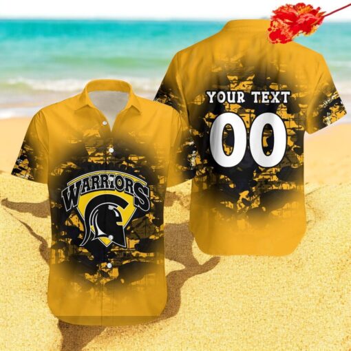 Personalized Waterloo Warriors NCAA Camouflage Vintage Hawaiian Shirts