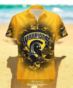 Personalized Waterloo Warriors NCAA Camouflage Vintage Hawaiian Shirts