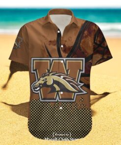 Personalized Western Michigan Broncos NCAA Basketball Net Grunge Pattern Hawaiian Shirts
