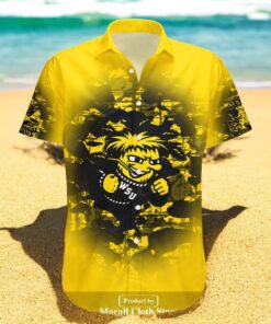 Personalized Wichita State Shockers NCAA Camouflage Vintage Hawaiian Shirts