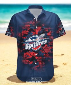 Personalized Windsor Spitfires NCAA Camouflage Vintage CA HOCKEY Hawaiian Shirts