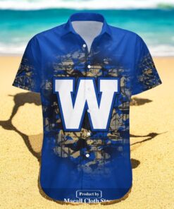 Personalized Winnipeg Blue Bombers NCAA Camouflage Vintage CA FOOTBALL Hawaiian Shirts