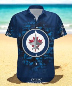 Personalized Winnipeg Jets NCAA Camouflage Vintage NHL Hawaiian Shirts Personalized Winnipeg Jets NCAA Camouflage Vintage NHL Hawaiian Shirts