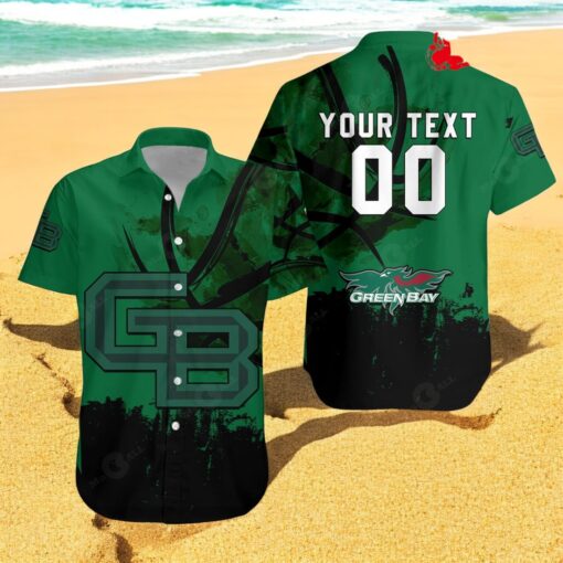 Personalized WisconsinGreen Bay Phoenix NCAA Basketball Net Grunge Pattern Hawaiian Shirts