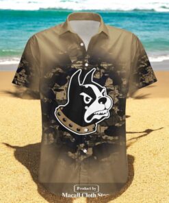 Personalized Wofford Terriers NCAA Camouflage Vintage Hawaiian Shirt