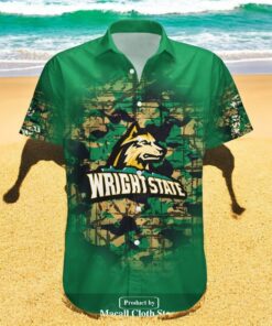 Personalized Wright State Raiders NCAA Camouflage Vintage Hawaiian Shirt Personalized Wright State Raiders NCAA Camouflage Vintage Hawaiian Shirt