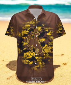 Personalized Wyoming Cowboys NCAA Camouflage Vintage Hawaiian Shirt Personalized Wyoming Cowboys NCAA Camouflage Vintage Hawaiian Shirt